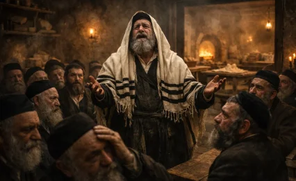 ואז רבי לוי יצחק זעק: "האם כך נראית חירות של פסח?"