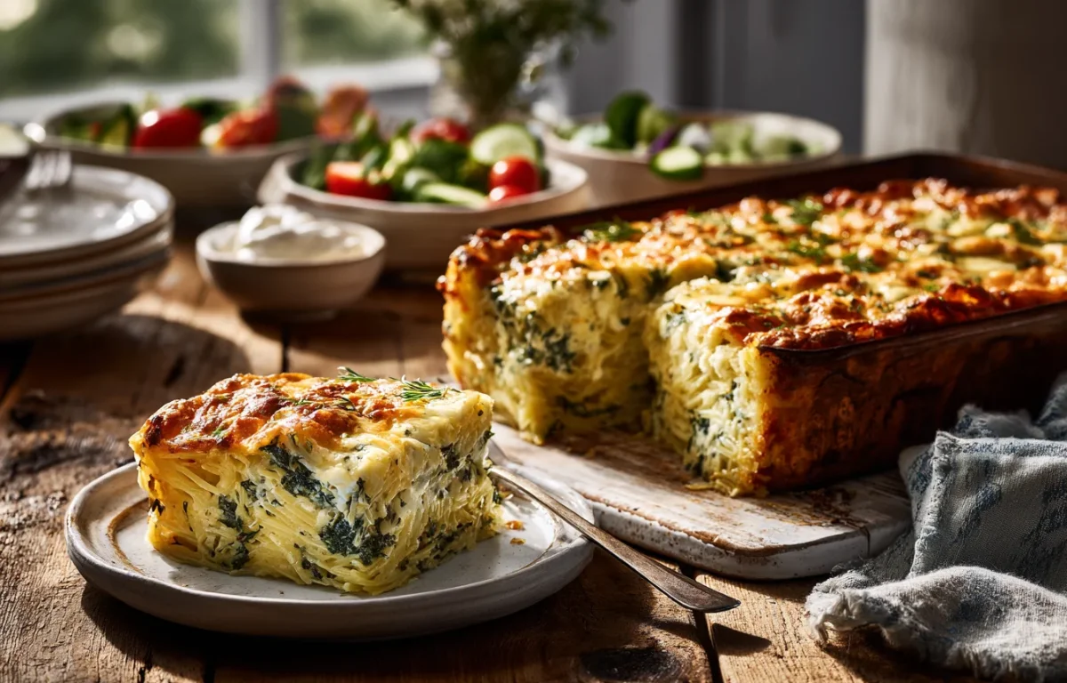 "הפשטידה הזו תכבוש את הבית": פשטידת אטריות ותרד בקלי קלות