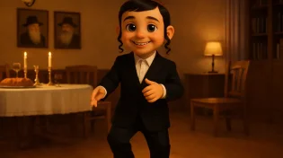 שימי מקבל את השבת יחד עם סבא בשמחה ובריקוד