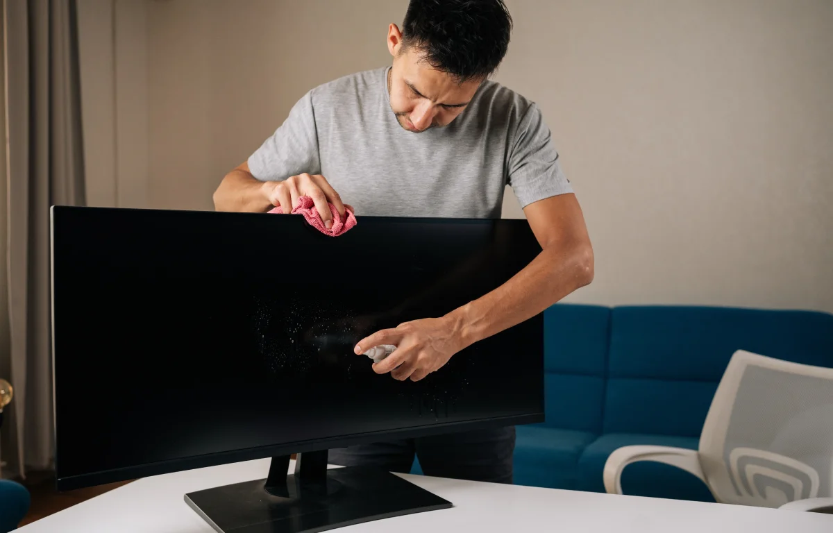 לפני שאתם מנקים את המסך: הטעות הקטנה שעלולה להרוס אותו לגמרי