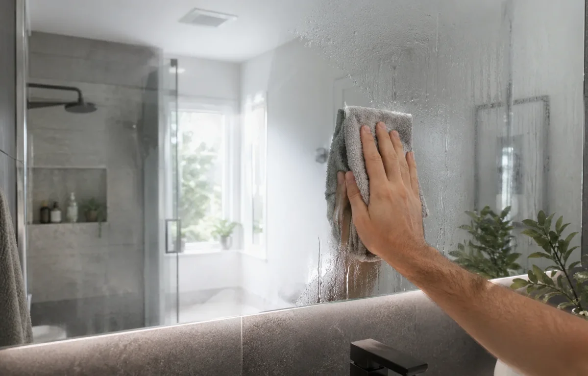 הטריק שישאיר את חדר האמבטיה יבש ונעים גם אחרי מקלחת
