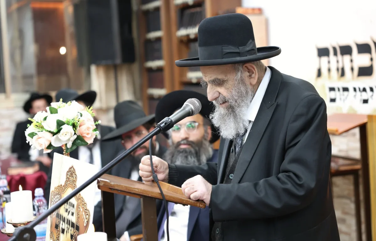 מעמד הסיומים בישיבת תורת אברהם (צילום יעקב כהן)