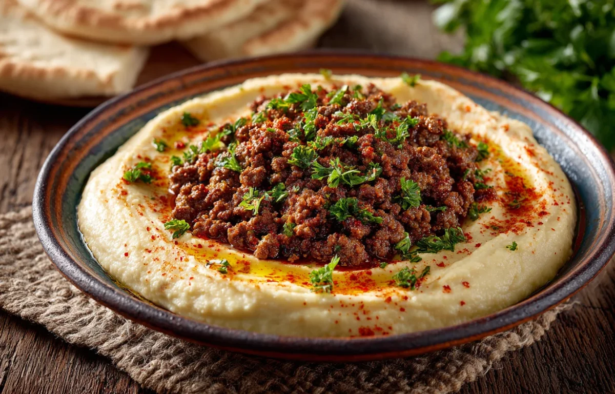 כך תכינו חומוס עם בשר עשיר ועסיסי בבית בקלי קלות