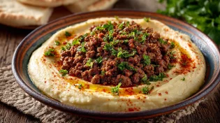 כך תכינו חומוס עם בשר עשיר ועסיסי בבית בקלי קלות