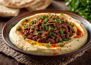 כך תכינו חומוס עם בשר עשיר ועסיסי בבית בקלי קלות