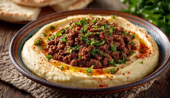 כך תכינו חומוס עם בשר עשיר ועסיסי בבית בקלי קלות