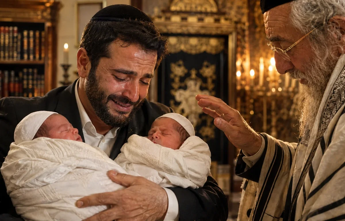 ההבטחה לרשב"י התגשמה: התאומים שנולדו אחרי שנים של ציפייה