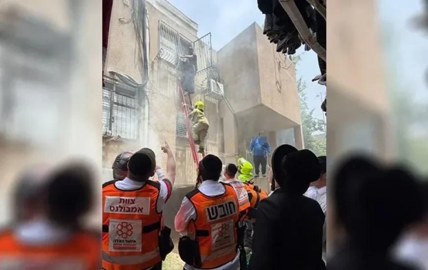 דרמה בבני ברק: שריפה פרצה בבניין מגוריו של האדמו"ר מספינקא דרמה בבני ברק: שריפה פרצה בבניין מגוריו של האדמו"ר מספינקא