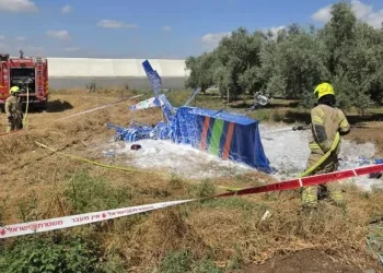 דרמה בעמק יזרעאל: מטוס קל התרסק בשטח פתוח, נקבע מותם של שני גברים