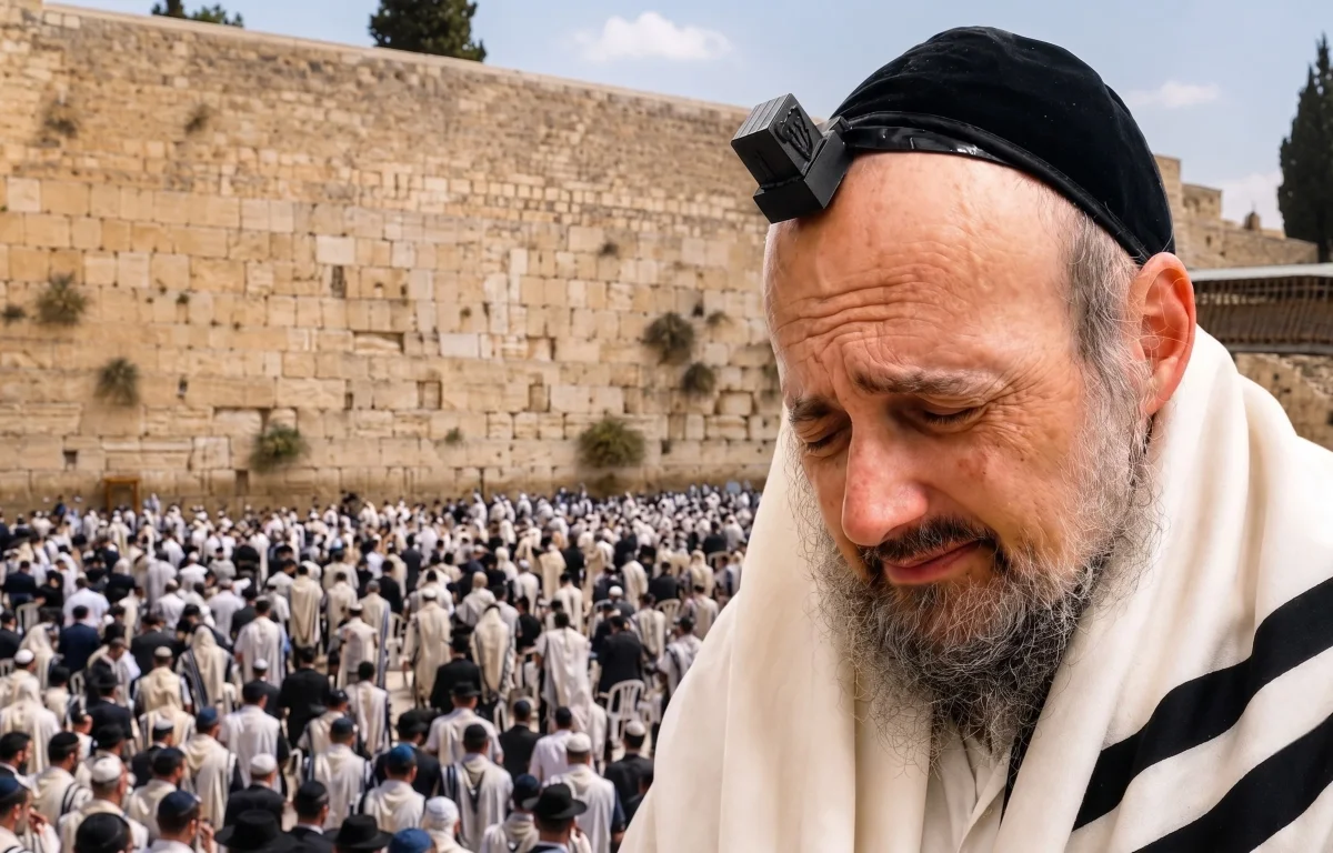 קרעו שערי שמיים: תפילה בכותל המערבי לרפואת הרב דוב קוק בשידור חי