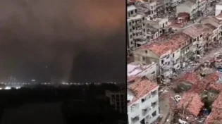סין בכאוס: טורנדו הותיר הרוגים, הרס כבד ואלפים שנמלטו מבתיהם