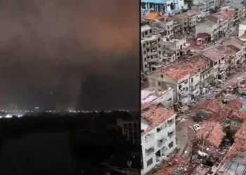 סין בכאוס: טורנדו הותיר הרוגים, הרס כבד ואלפים שנמלטו מבתיהם סין בכאוס: טורנדו הותיר הרוגים, הרס כבד ואלפים שנמלטו מבתיהם
