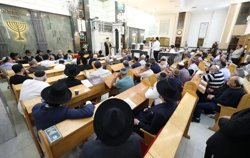 מעמד פתיחת סניף לכולל "ברכת אברהם" במעלה אדומים (צילום: יעקב כהן) מעמד פתיחת סניף לכולל "ברכת אברהם" במעלה אדומים (צילום: יעקב כהן)