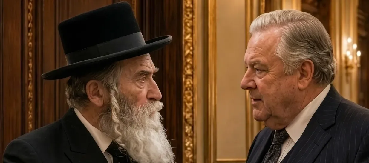 הרבי שתק רבע שעה, ואז מנהל הבנק עשה צעד שאיש לא האמין