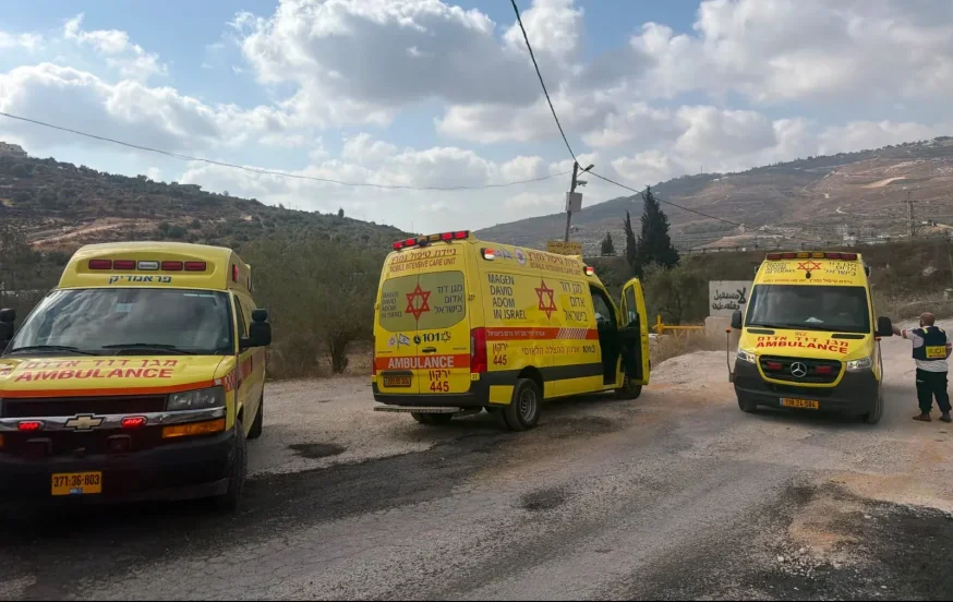 הפיגוע הקטלני בשומרון (צילום: דוברות מד"א) הפיגוע הקטלני בשומרון (צילום: דוברות מד"א)