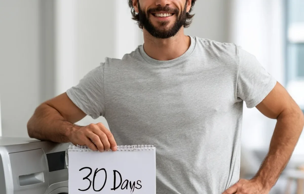 חולצה חדשה שמבטיחה חודש ללא כביסה חולצה חדשה שמבטיחה חודש ללא כביסה