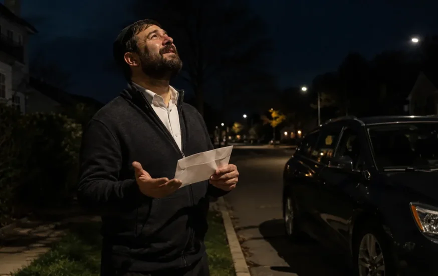 אשתו העירה אותו ב־3:30 בלילה, ואז הוא הבין למה זה קרה