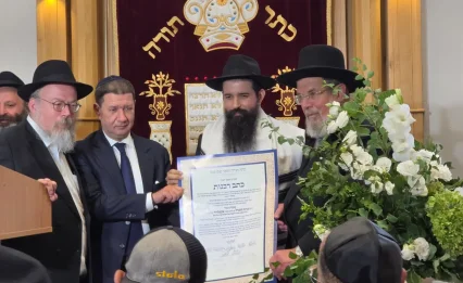בגיל 36 בלבד: הרב הראשי הצעיר של מולדובה נכנס לתפקיד