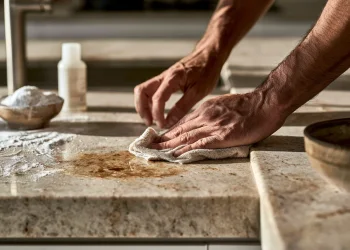 הכתמים על השיש לא יורדים? כך תשמרו על המטבח נקי בלי להרוס את הגרניט הכתמים על השיש לא יורדים? כך תשמרו על המטבח נקי בלי להרוס את הגרניט