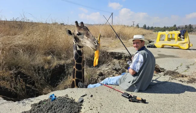 כוחות ההצלה הוזעקו לחלץ ג'ירפה מבור: כשהגיעו למקום הם נדהמו
