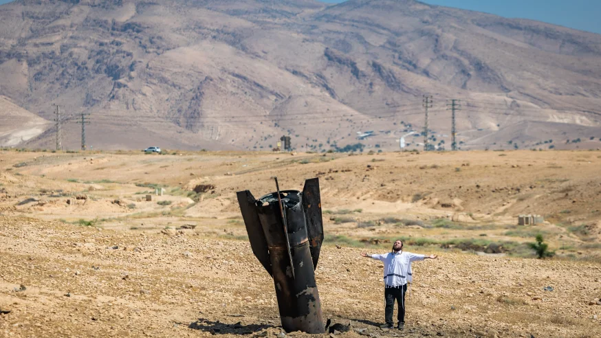 נפילת טיל איראני בישראל במערכה הקודמת נפילת טיל איראני בישראל במערכה הקודמת