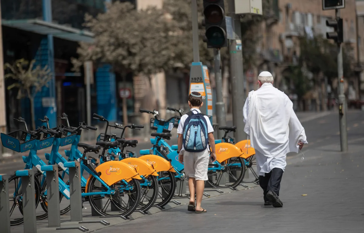 רחובות ירושלים בערב יום כיפור רחובות ירושלים בערב יום כיפור