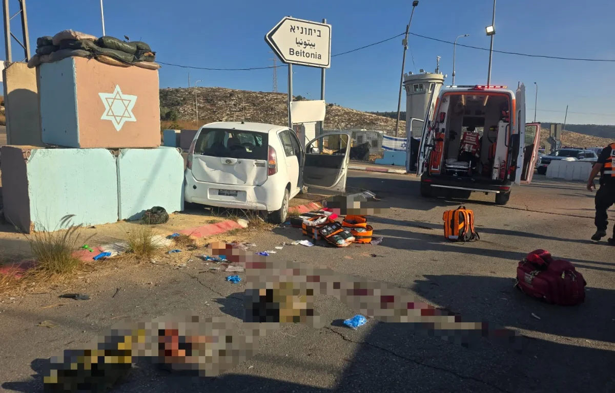 זירת הפיגוע