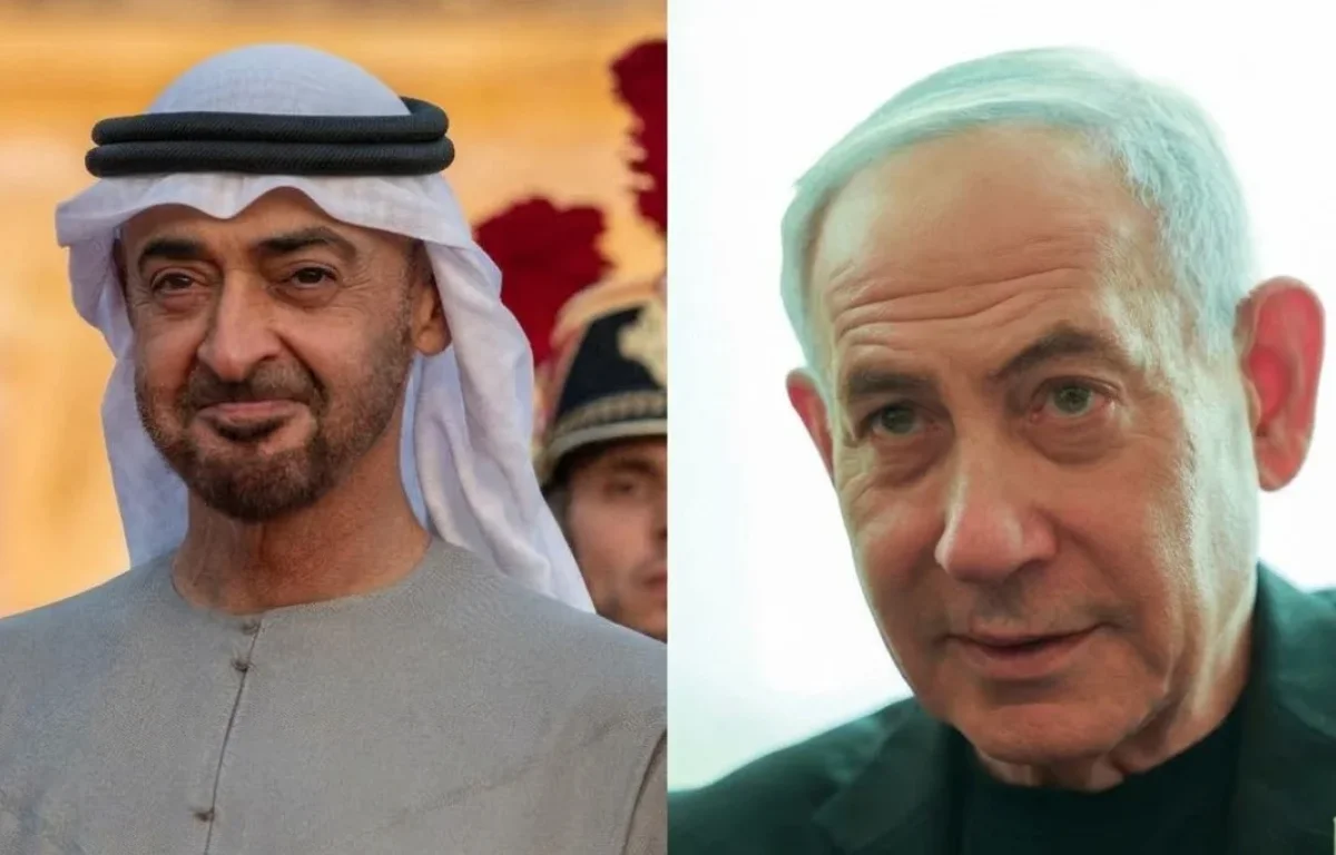 בנימין נתניהו ומוחמד בן זאיד בנימין נתניהו ומוחמד בן זאיד