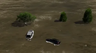אסון השיטפונות בנפאל: הגשר נסחף מול המצלמות