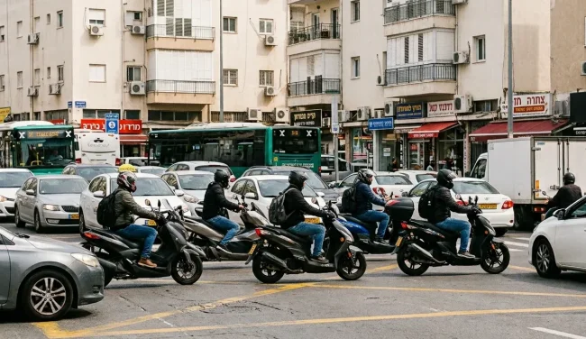 תאונות אופנועים בישראל: הערים שמובילות בנתון המדאיג