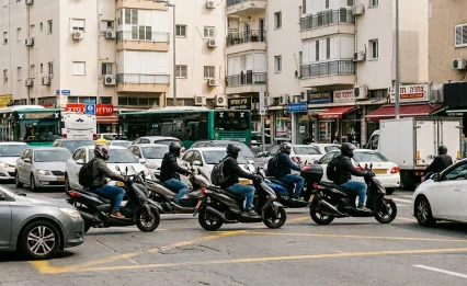 תאונות אופנועים בישראל: הערים שמובילות בנתון המדאיג