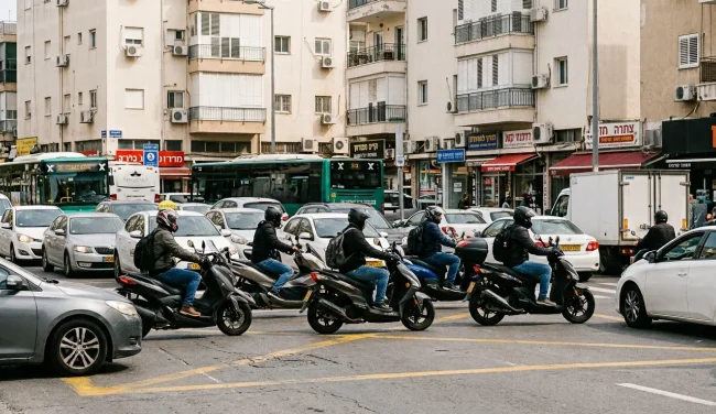 תאונות אופנועים בישראל: הערים שמובילות בנתון המדאיג
