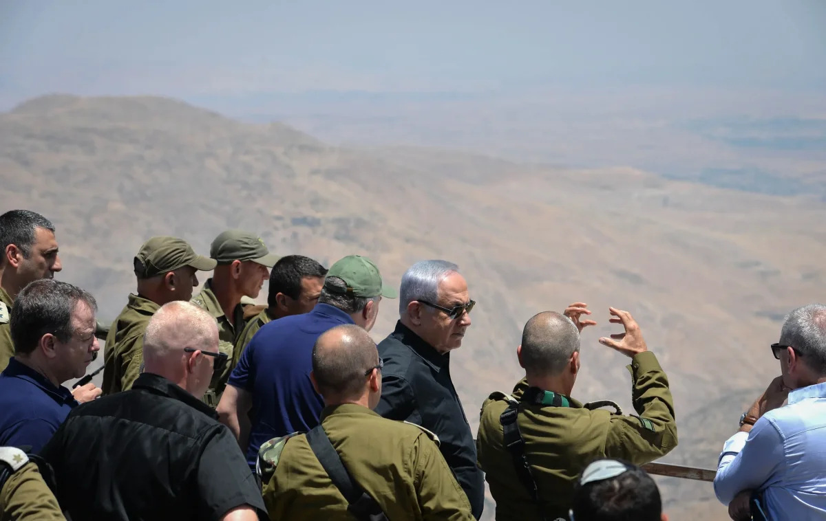 נתניהו בסיור בגבול בגולן