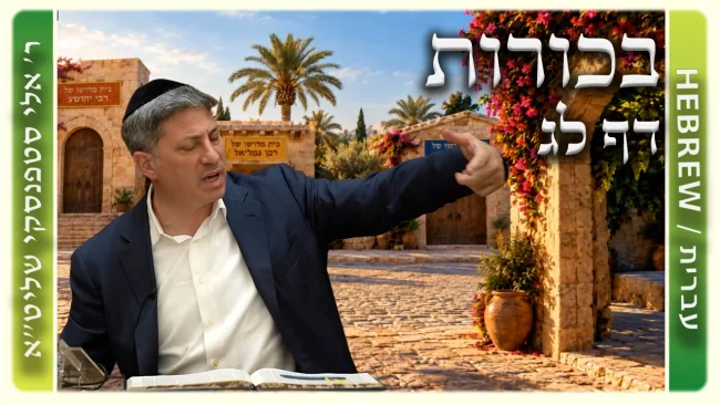 שיעור הדף היומי: בכורות דף לג - ר' אלי סטפנסקי