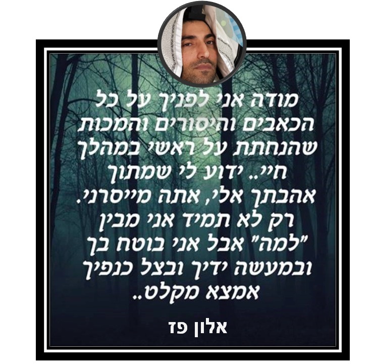 מדבריו של אדם משותק ומונשם, אלון פז