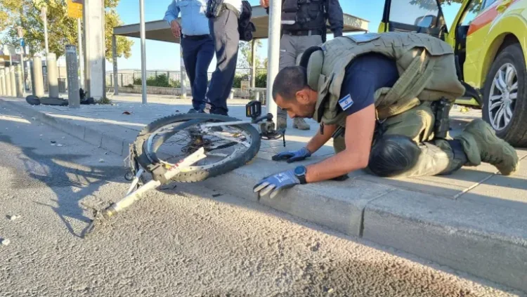 הפיגוע בירושלים פיצוץ (צילום: דוברות המשטרה)