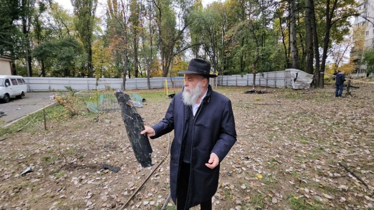 טרור רוסי: כטב"מ פגע בבית ספר יהודי בקייב