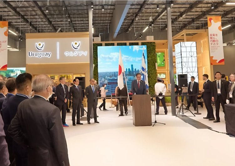 קביעת מזוזה, טכנולוגיה ותקווה: ישראל פתחה את הביתן באקספו 2025 בטוקיו התערוכה ביפן. צילום: נציבות ישראל לאקספו 2025 באוסקה