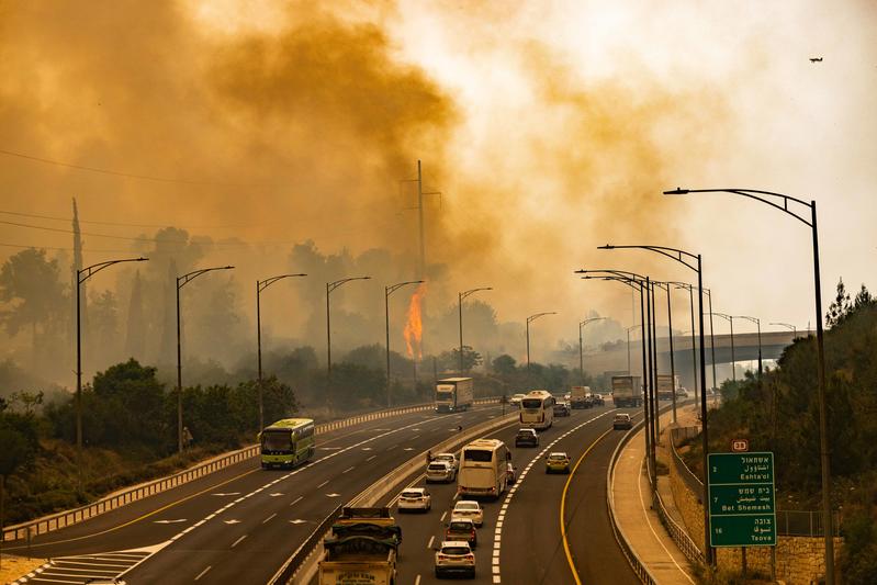 מערך הכבאות קבע: השריפה בשפלת יהודה - מעשה ידי אדם
