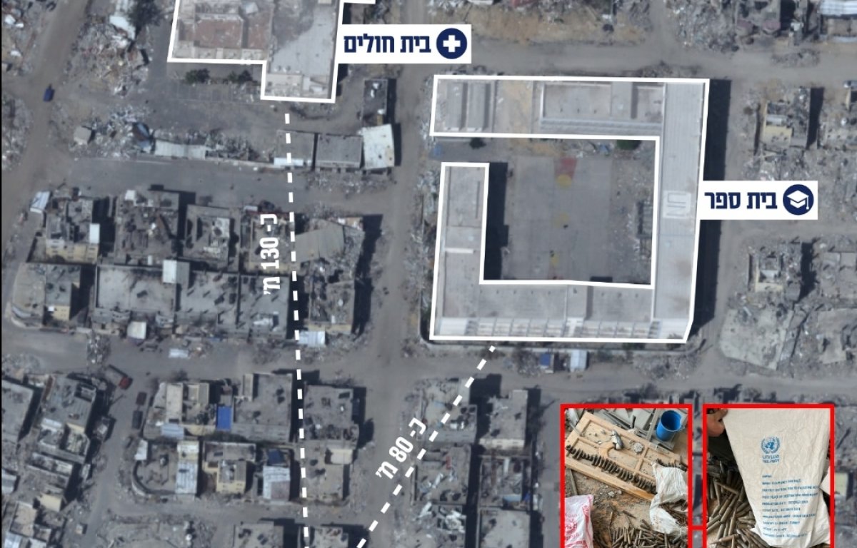 אמצעי לחימה של חמאס נמצא כ-100 מטרים מבית חולים ברפיח