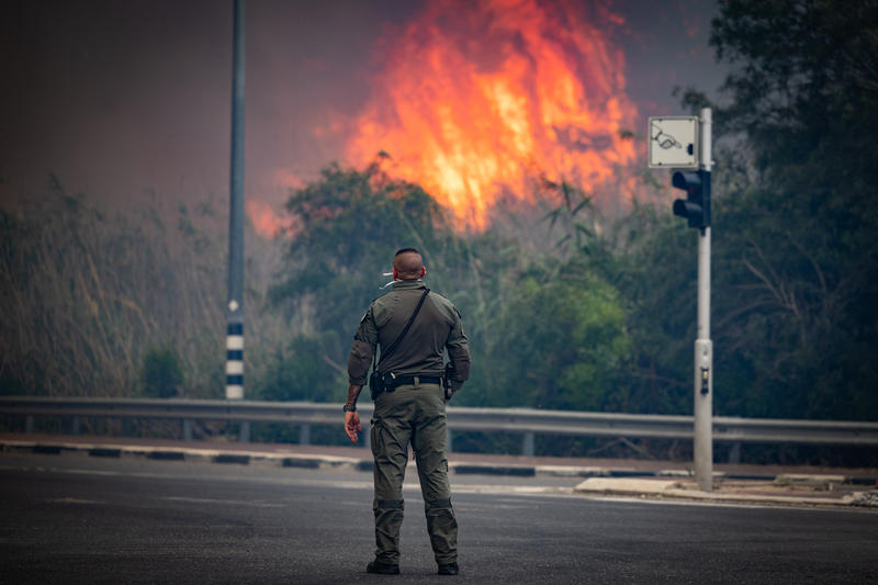 השריפה הגדולה שידעה ישראל: צוותי הכיבוי ייאבקו אל תוך הלילה השריפה הגדולה שידעה ישראל: צוותי הכיבוי ייאבקו אל תוך הלילה