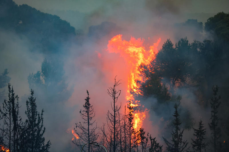 לאחר יותר מיממה: הוכרזה שליטה על השריפה בהרי ירושלים