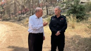 המבקר באזור שריפות הענק: "חייבים להיערך לאירועים מורכבים יותר"