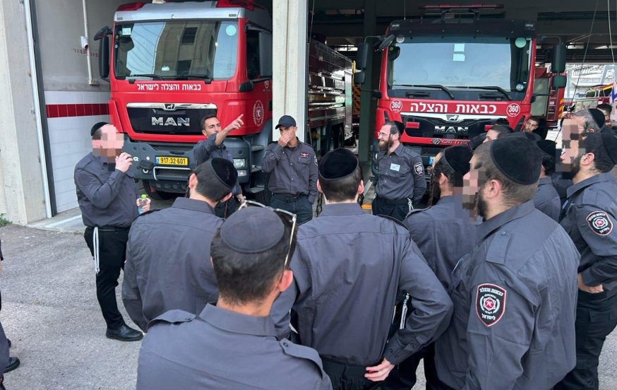 היסטוריה בכבאות: 22 חרדים התנדבו להיות לוחמי אש בחיפה