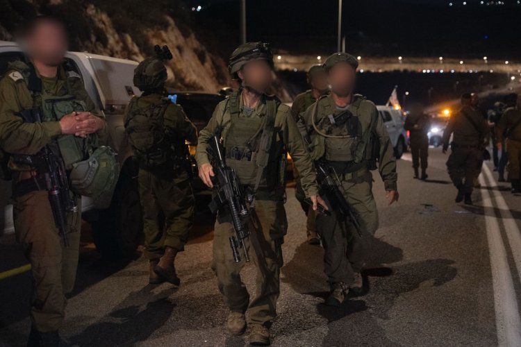 כוחות צה"ל בזירת הפיגוע (צילום: דובר צה"ל)