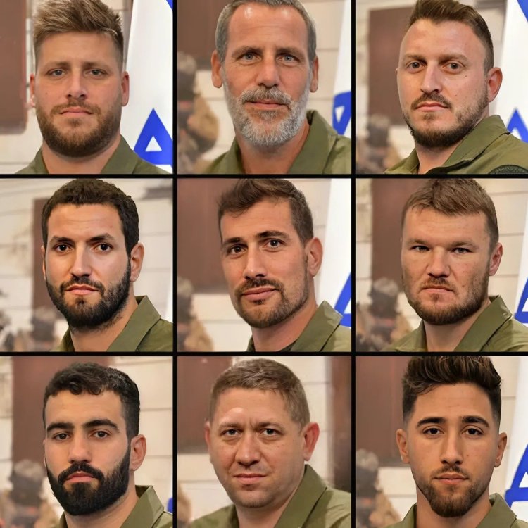 "נשארנו ארבעה לוחמים מול עשרות מחבלים": קרב ההישרדות של כוחות הימ"מ לוחמי הימ"מ שנפלו בקרב: דרור אלטון הי"ד (מימין למעלה), חן נחמיאס הי"ד, בר סיוון הי"ד. אלכסיי שמקלוב הי"ד (ימין במרכז), אברהם הנקין הי"ד, משהאל שלמה הי"ד. אבשלום יאיר פרץ הי"ד(מימין למטה), סטניסלב שיינקמן הי"ד ויוראי אליהו כהן הי"ד. (צילום: דוברות המשטרה)