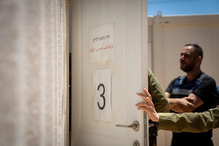 המתקן הקדמי הנייד למיון וטיפול בפצועים בדרום סוריה. צילום: דובר צה"ל