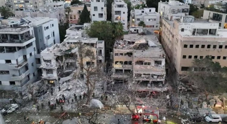 9 הרוגים במטחים הקטלניים לפנות בוקר מאיראן (צילום: יחידת הרחפנים של איחוד הצלה)