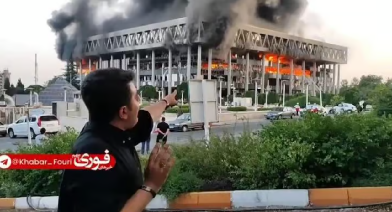 צה"ל הפציץ את בניין הטלוויזיה הממלכתית האיראנית