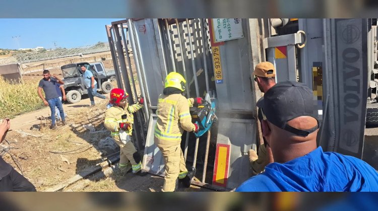 התאונה בבקעת הירדן. צילום: הצלה יו"ש ללא גבולות